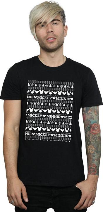 Image du produit Disney - T-shirt MICKEY AND MINNIE CHRISTMAS FAIR ISLE - Homme (XXL)