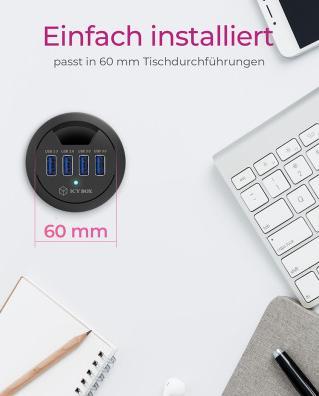 Actual product image Icy Box Ib-Hub1403 (USB-C, 4 Ports)