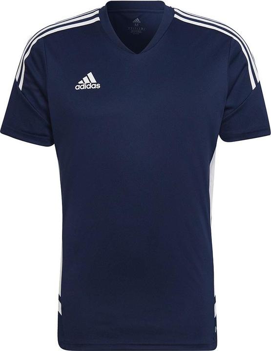 Produktbild adidas Herren Condivo 22 Jersey V-Ausschnitt Marineblau und Weiss HA6291 (L) (L)