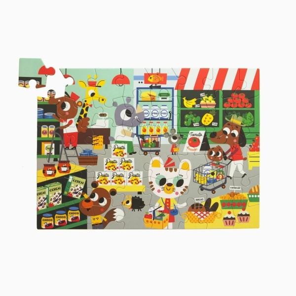 Actual product image Petit Monkey Puzzle Supermarket, 48 pieces (48 pieces)