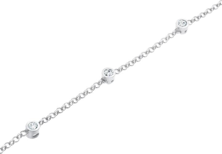 Produktbild Elli Armband Klassisch Kristalle 925 Sterling Silber (17 cm, Glaskristall, 925er Sterling Silber)