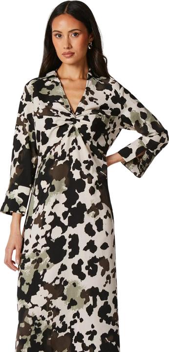 Actual product image Principles Womens/Ladies Animal Print Twisted Knot Front Shirt Dress (38 D)