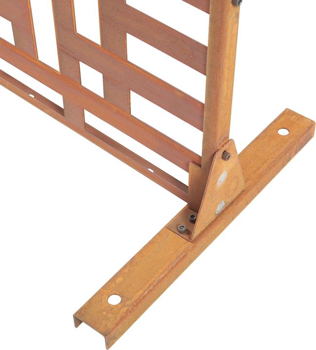 Immagine prodotto Casa.Pro Trennwand Bernalda 180x90 cm Stahl Edelrost (180 x 90 x 40 cm)