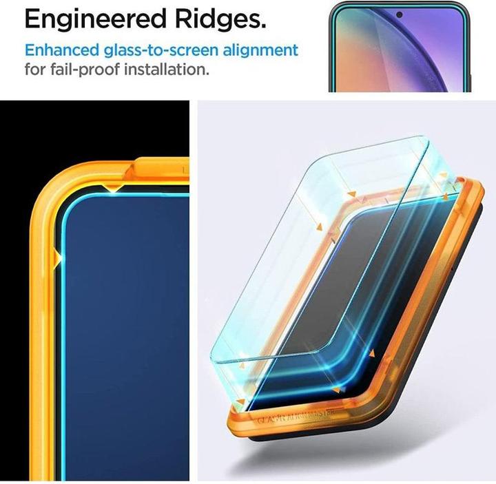 Produktbild Spigen Gehärtetes Glas Alm Glas.Tr 2er-Pack Galaxy A54 5g Klar (1 Stück, Samsung Galaxy A54 5G)