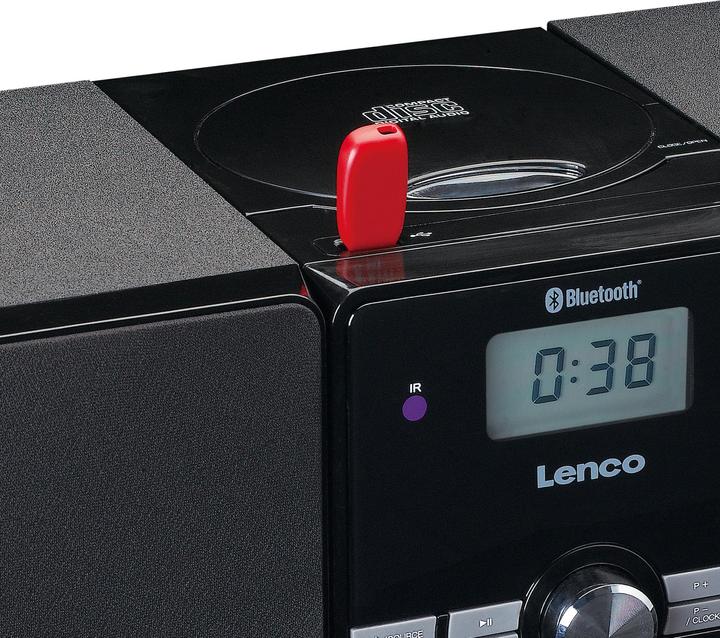 Actual product image Lenco MC-030BK (Bluetooth, CD player, 2x 10 W)