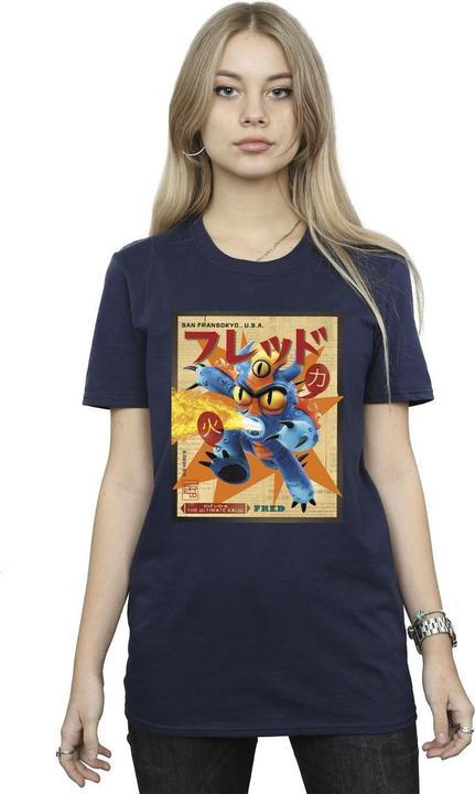 Produktbild Disney Big Hero 6 Baymax Fred Newspaper TShirt (XXL)