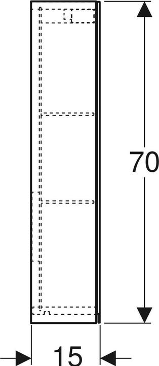 Actual product image Geberit Option (90 x 15 x 70 cm)
