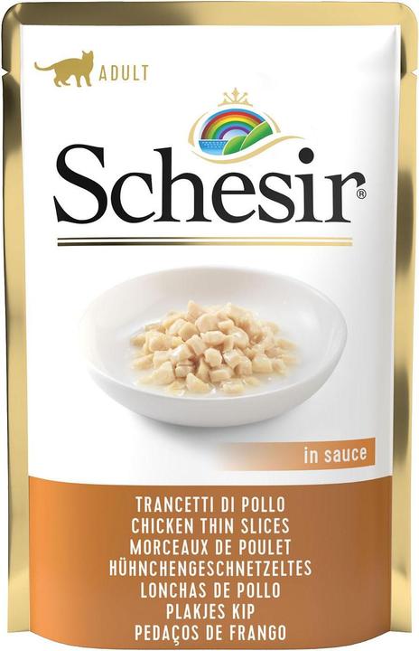 Produktbild Schesir S. Huhn Geschnetzeltes 85g (Adult, 20 Stk., 85 g)