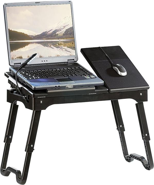 Image du produit General Office Table pour ordinateur portable avec LED en col de cygne