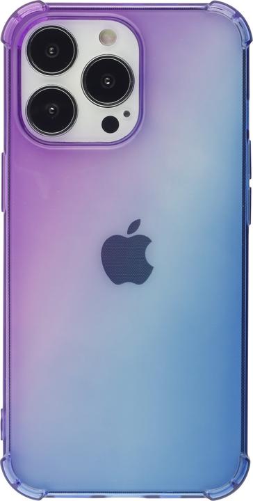 Image du produit PhoneLook Coque Bumper Rainbow Silicone anti-choc avec bords protégés violet (Apple iPhone 15 Pro)