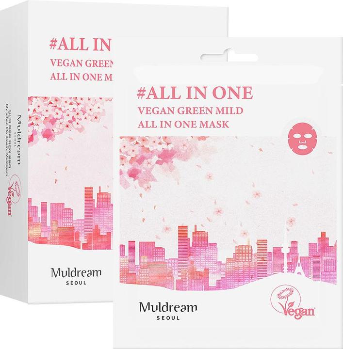 Muldream Vegan Green Mild All in One Mask