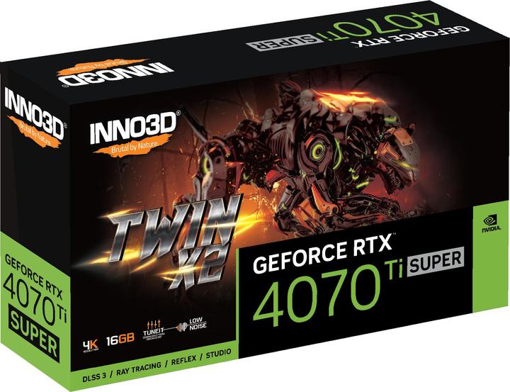 Actual product image Inno3D GeForce RTX 4070 Ti SUPER TWIN X2 - 16GB GDDR6X, 1x HDMI, 3x DP (16 GB)