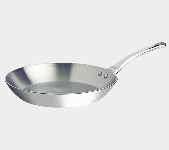 Actual product image de Buyer Affinity frying pan uncoated induction (24 cm, Frying pan, Stainless steel)