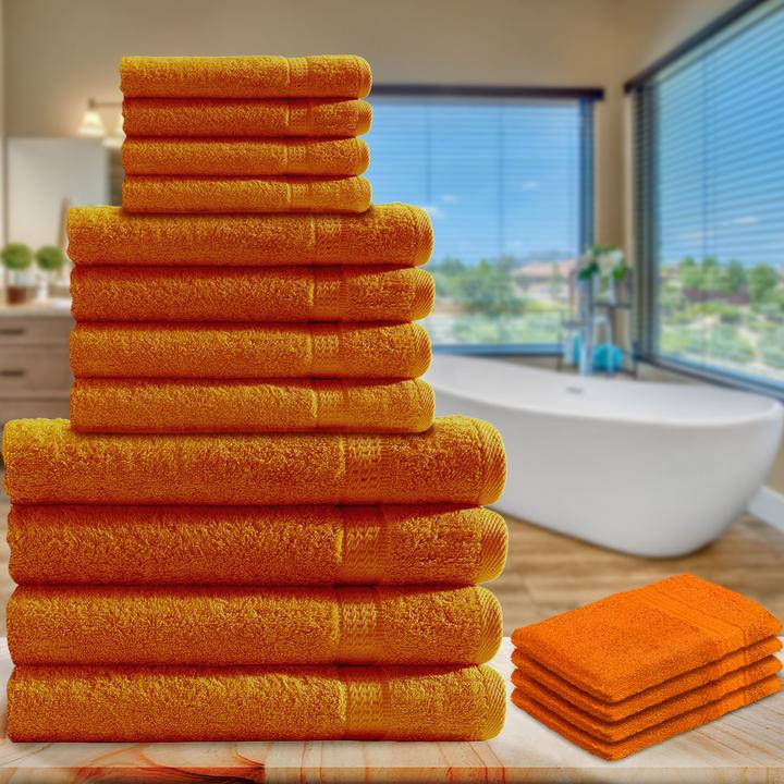 Actual product image Casativo 16-piece towel set made from 100% cotton (21 x 16 cm, 50 x 30 cm, 50 x 100 cm)