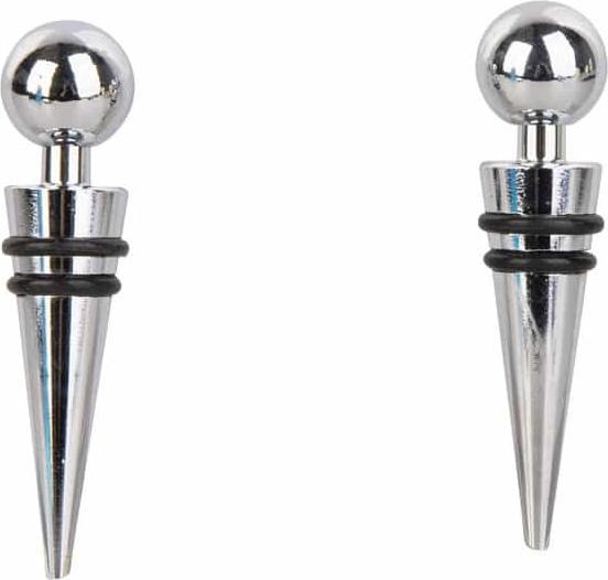 Produktbild Excellent Houseware Flaschenverschluss 2er-Set, verchromtes Metall (Weinverschluss)
