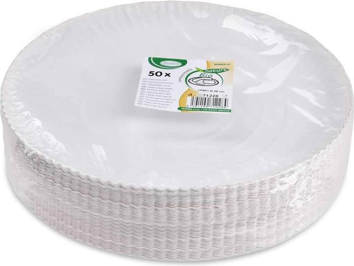 Produktbild Wimex.eu Pappteller tief weiss 28cm - 50 Stück (50 x)