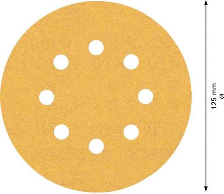 Image du produit Bosch Professional Zubehör Papier abrasif Expert C470 avec 8 trous pour ponceuse excentrique, 125 mm, G 150, 50 pcs. (150)