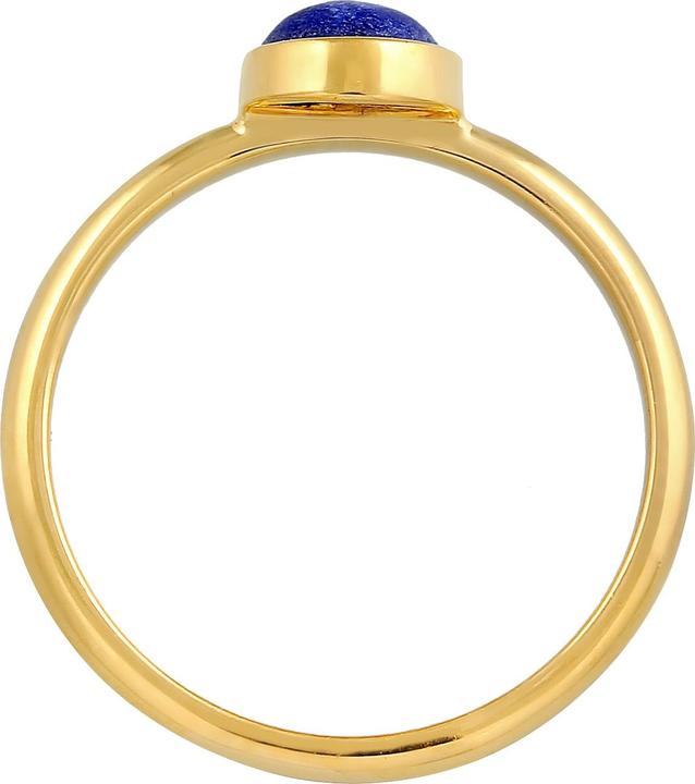 Produktbild Elli PREMIUM Ring Lapis Lazuli Edelstein Solitär 925 Silber (52, 925 Silber)