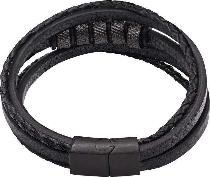 Image du produit Heideman Bracelet en cuir Casper (Acier inoxydable, Cuir)