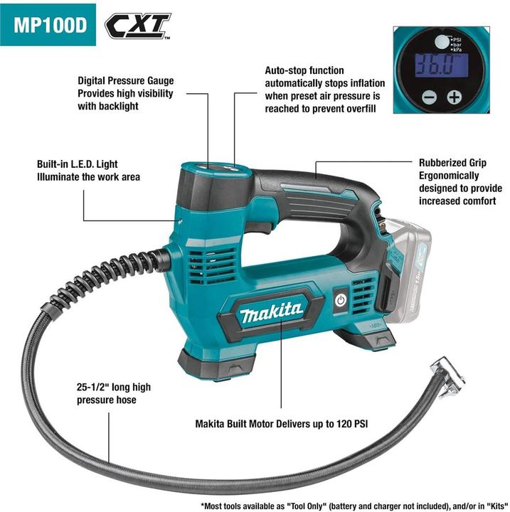 Actual product image Makita MP100DZ (8.30 bar, 10 l)