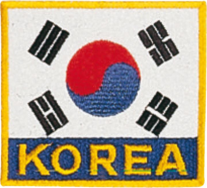 Produktbild Kwon Flaggenstickerei Abzeichen corée du sud