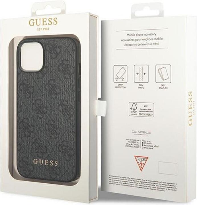 Actual product image Guess 4G Metal Gold Logo (Apple iPhone 14)