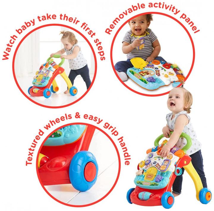 Produktbild VTech 505603 Baby Interactive with Activities My First Walk with Melodies and Phrases (English Versi