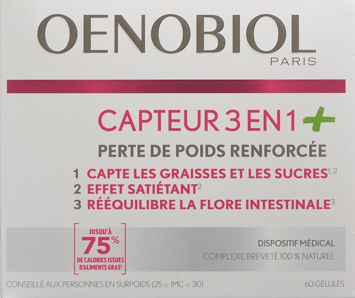 Nährwerte und Zutaten Oenobiol Binder 3 in 1 PLUS Kapsel (60 Stück, Kapseln, 60 g)