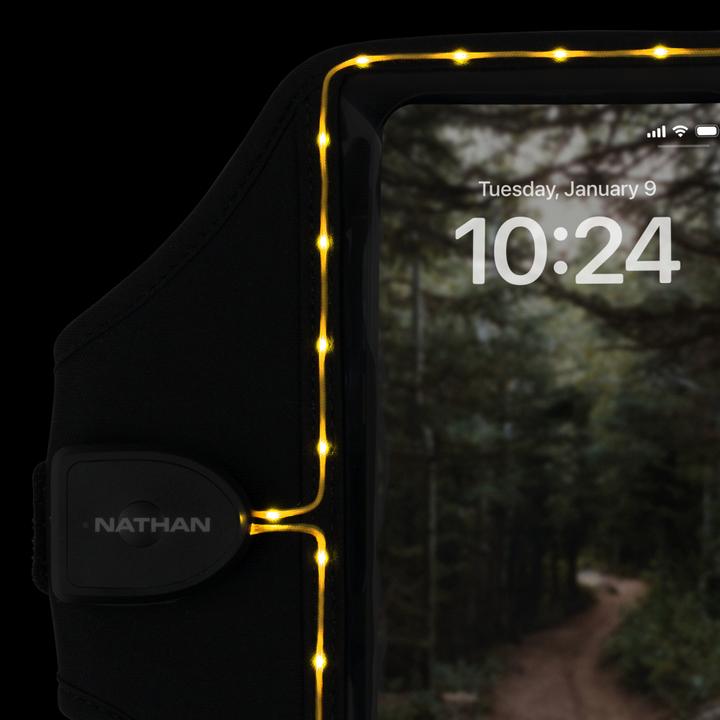 Actual product image Nathan Running wristband for phone "Laser Light 5K"