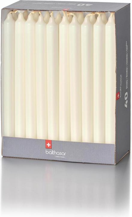 Balthasar Bougie à tige écru 40 pièces (40 pcs)