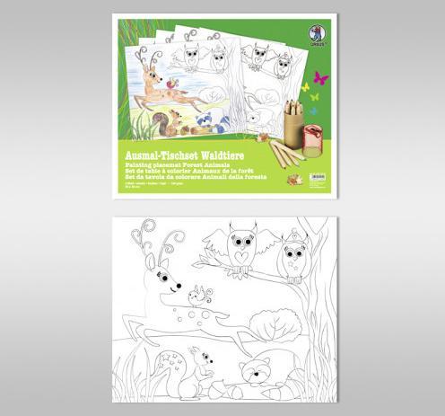 Image du produit Ursus Set de coloriage Animaux de la forêt