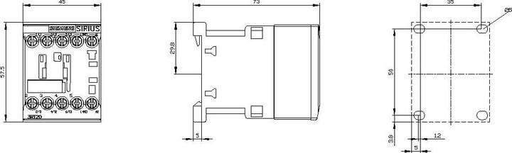 Image du produit Siemens Contacteur 7,5kW 230Vac taille 00