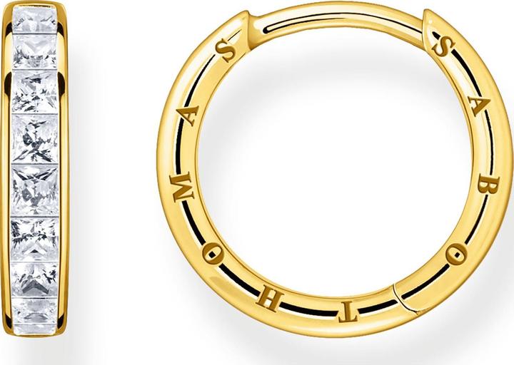 Actual product image Thomas Sabo Creoles White Stones Pavé Gold (925 silver)