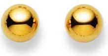 Produktbild Natsumi Schmuck Ohrstecker Gelbgold 18K/750 Kugel 6.0mm (750/18 K Gelbgold)