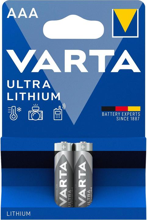 Actual product image Varta ULTRA Lithium (2 pcs., AAA, 1100 mAh)