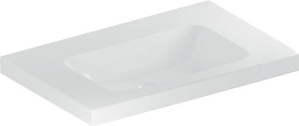 Actual product image Geberit iCon Light washbasin, 75 cm x 48 cm, without tap hole, without overflow,501839 (160 mm, 750 mm)
