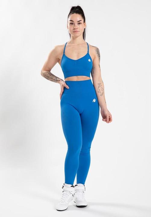 Actual product image Gorilla Wear Olivia Seamless Sports Bra - blau (M/L)