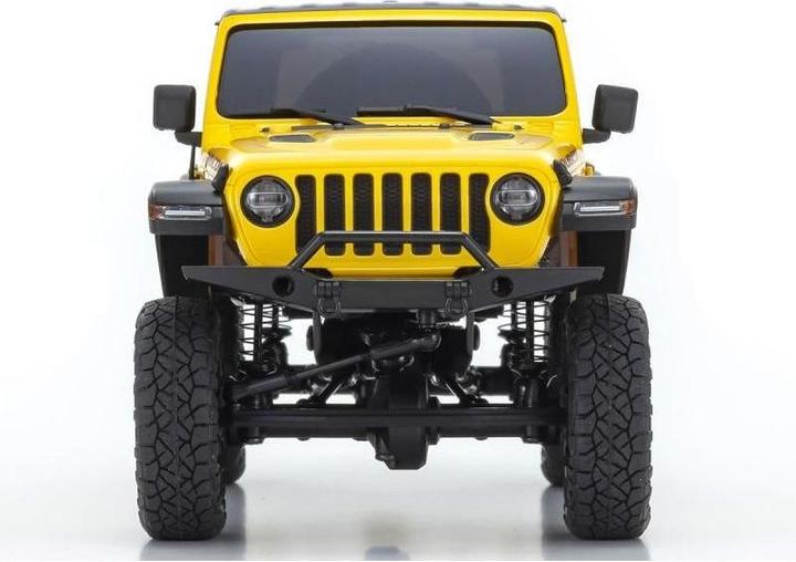 Image du produit Kyosho Scale Crawler Mini-Z Jeep Wrangler Rubicon, Jaune 1:24, ARTR (RTR Prêt à fonctionner)