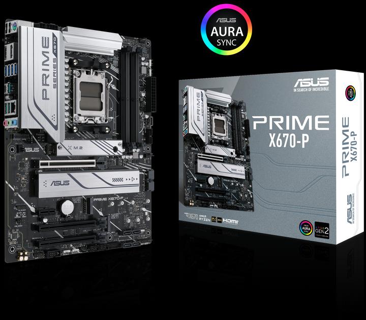 Produktbild ASUS Prime X670-P (AM5, AMD X670, ATX)