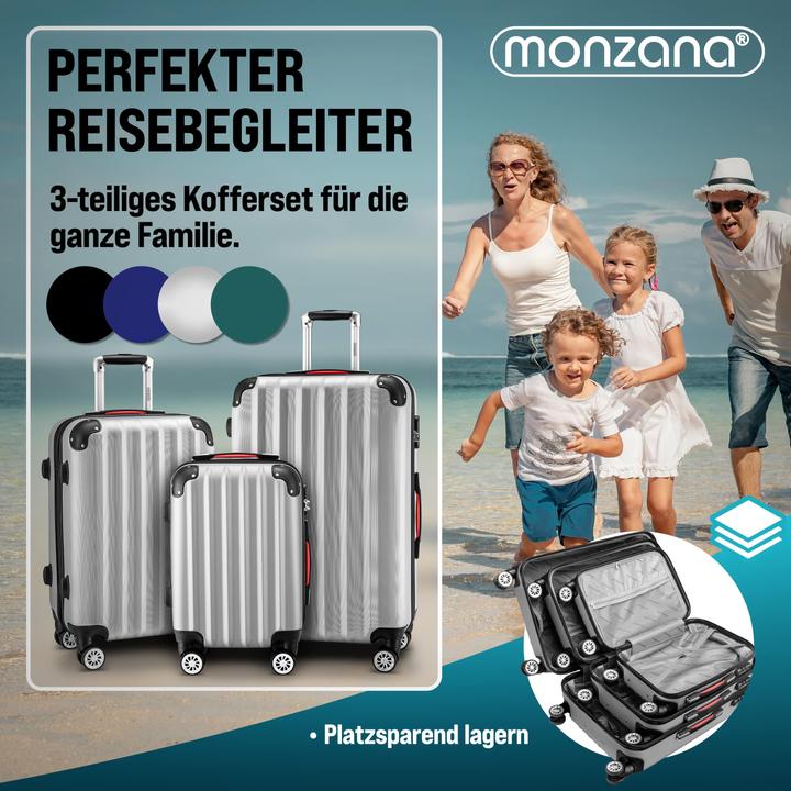 Produktbild Monzana Hartschalenkoffer mit Zubehör 3er Set