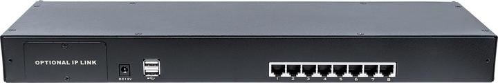 Produktbild Intellinet Modularer 8-Port KVM-Switch mit Cat5-/VGA-Schnittstelle Zur Verwendung mit Rackmount LCD-Konsole...