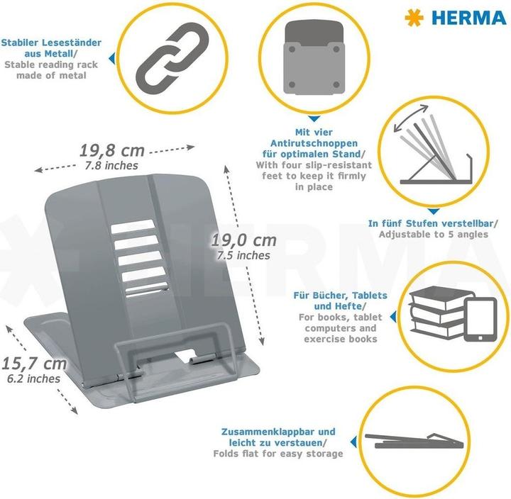 Image du produit HERMA Support de lecture (2,5 x 23,5 x 20,5 cm)