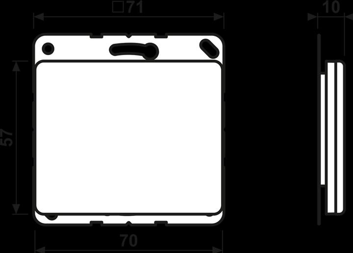 Actual product image JUNG Blind cover SL561BWW