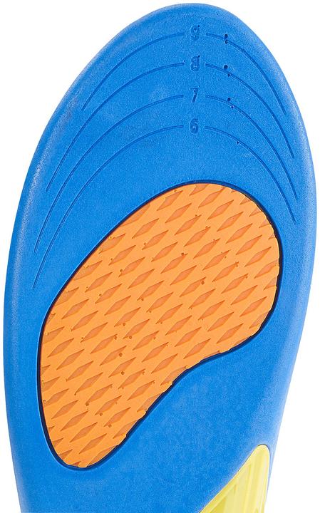 Actual product image Pearl Sports shoe insoles with padded heel and ball region