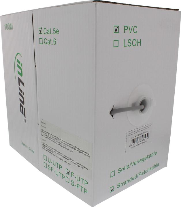 Actual product image InLine Patch cable Cat.5e (F/UTP, CAT5e, 100 m)
