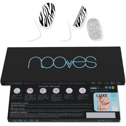 Nooves NAILS Premium Pre-Cure Gel-Nagelfolien Funky Baby Art Design Semi-Permanent Gel-Nagelaufkleber (Nagelaufheller, Funky Baby)