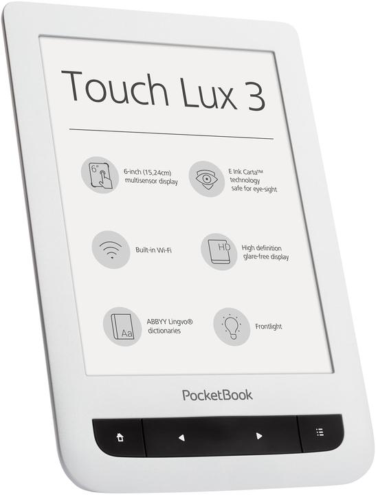 Image du produit PocketBook Touch Lux 3 (6", 4 Go, Blanc)