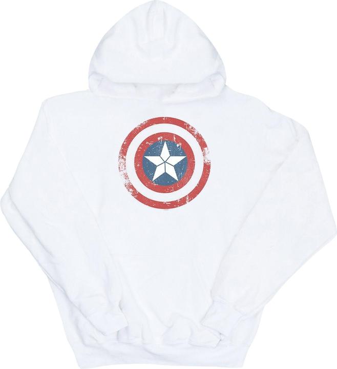 Actual product image Mens Captain America Civil War Distressed Shield Hoodie (L)