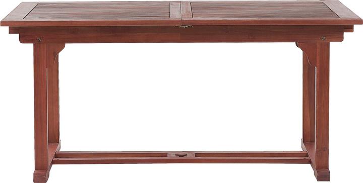 Produktbild Beliani Gartenmöbel Set Akazienholz 6-Sitzer rechteckig Auflagen terracotta TOSCANA (220 cm)