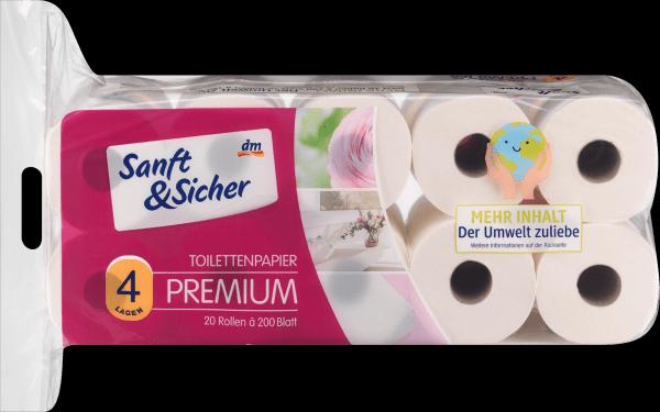 Image du produit dm Sanft&Sicher Papier toilette Premium (20 x)